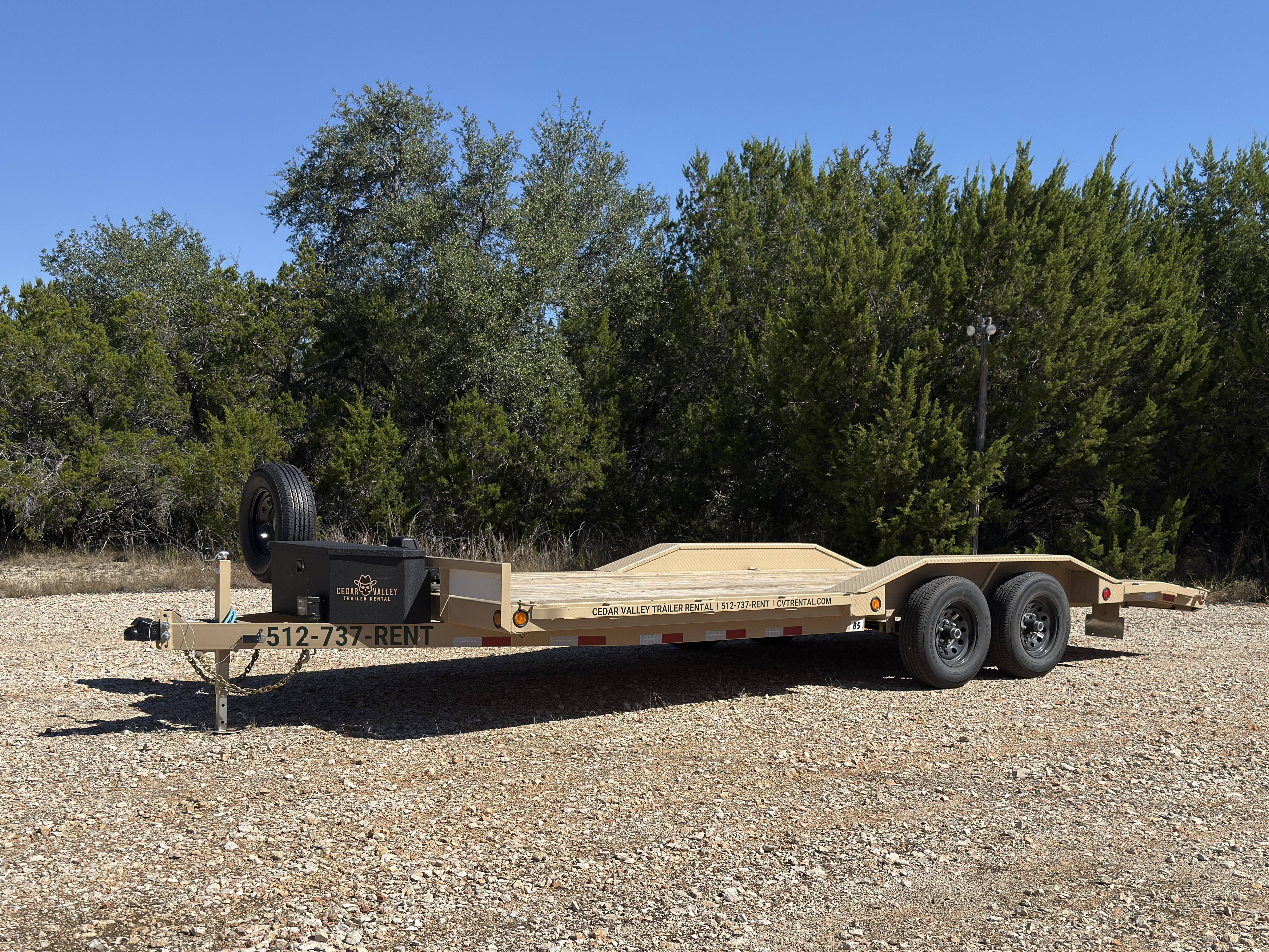 2026 PJ B5 Car Hauler for rent in Cedar Valley, TX - 20' length, 7,000 lbs capacity